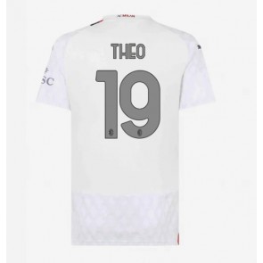 AC Milan Theo Hernandez #19 Udebanetrøje Dame 2023-24 Kort ærmer